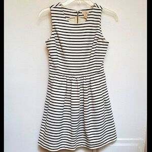 J. Crew Nautical Sailor Striped Sleeveless A-Line  Midi Dress Size XXS